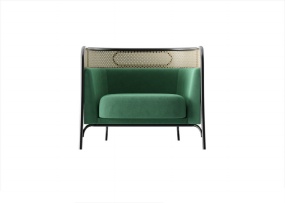 绿色质感靠椅模型设计